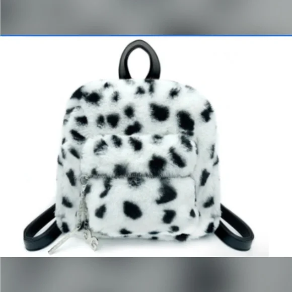 Gilda Paris | Bags | Chic Black And White Spotted Backpack 